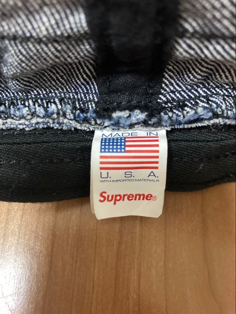 帽子 Supreme Coated Denim Crusher Black M/L
