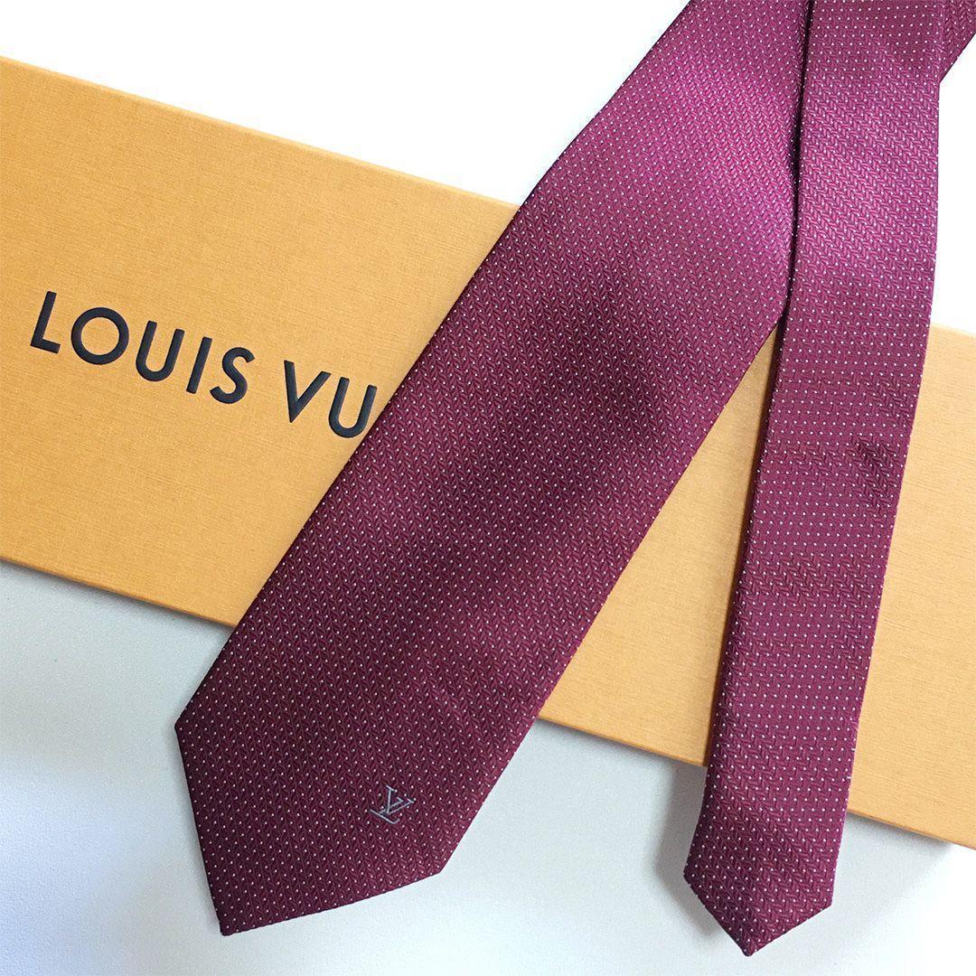 未使用級 ルイヴィトン Louis Vuitton ネクタイ マイクロドット