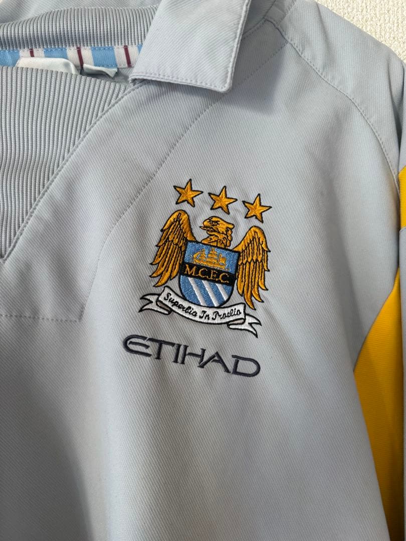 マンチェスターシティ　ヴィンテージ　ナイロンジャケット　長袖　グレー