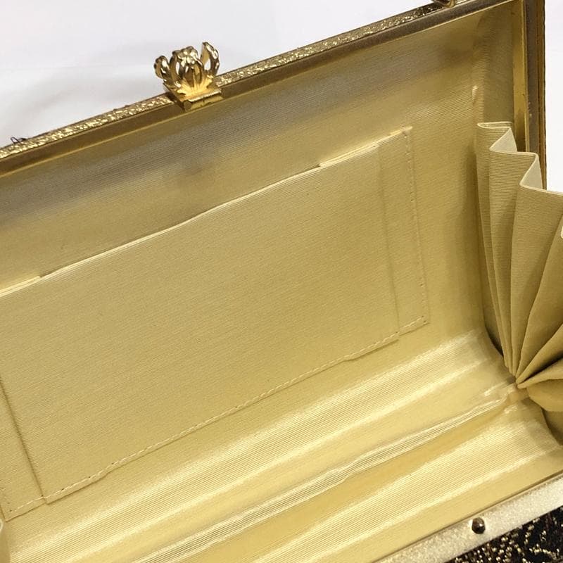 草履 バック セット 25cm LL　和装小物　礼装用　お祝い 黒 ゴールド