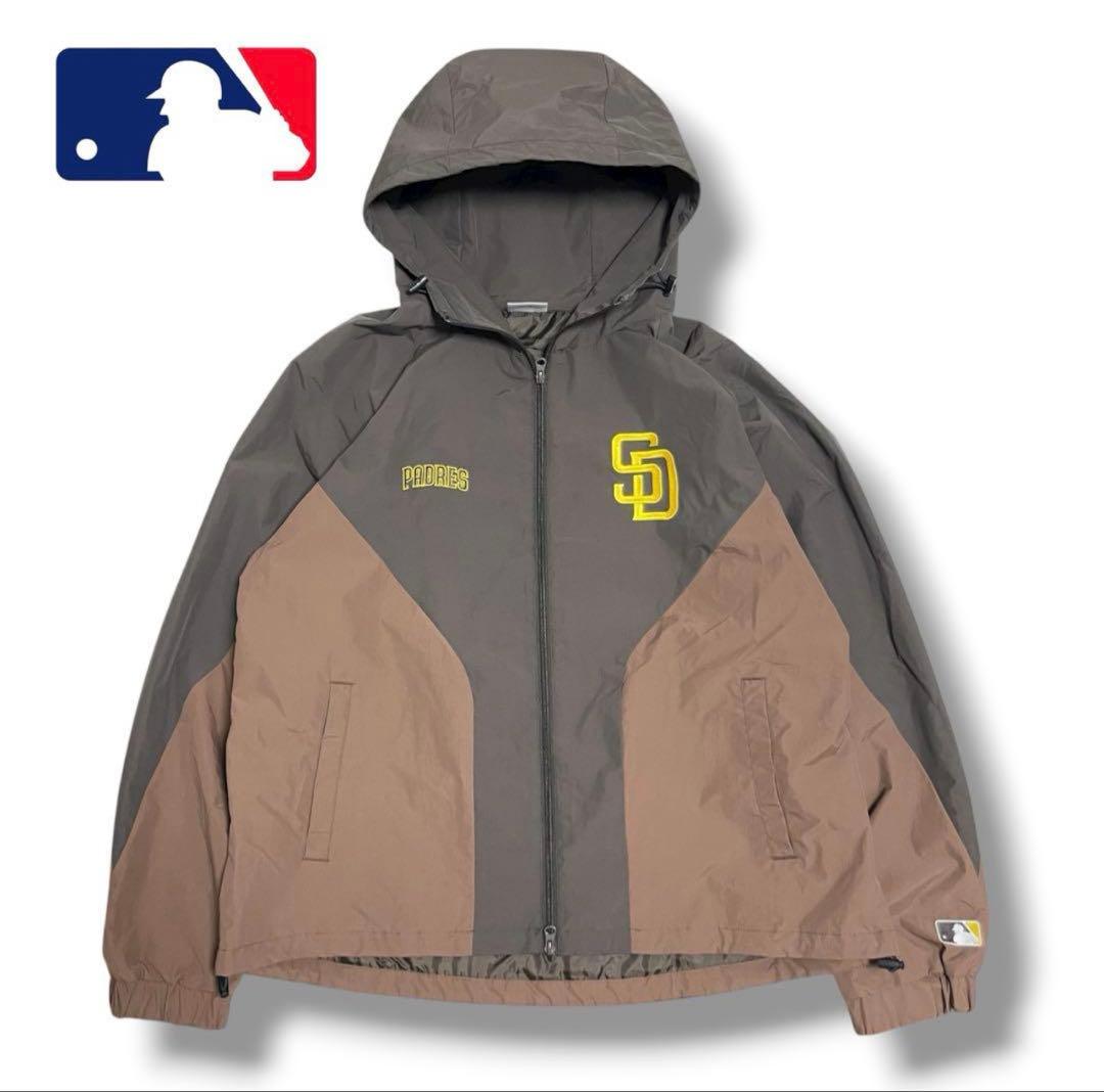 MLB メジャーリーグベースボール 別注 ナイロン トラックブルゾン パドレス