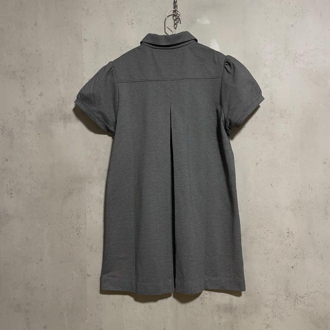 美品　バーバリーゴルフ パフスリーブ　チュニック ポロシャツ　鹿の子 L