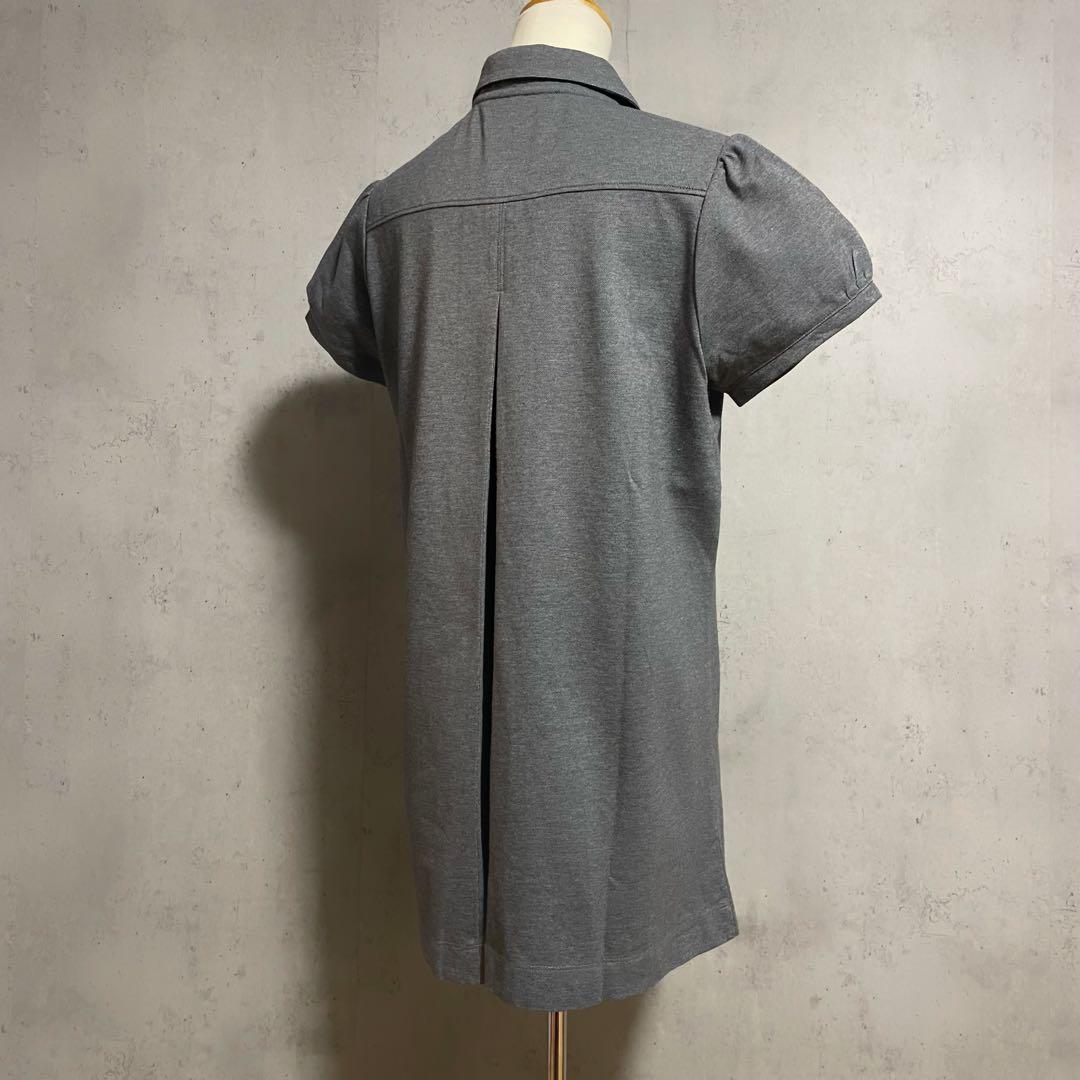 美品　バーバリーゴルフ パフスリーブ　チュニック ポロシャツ　鹿の子 L