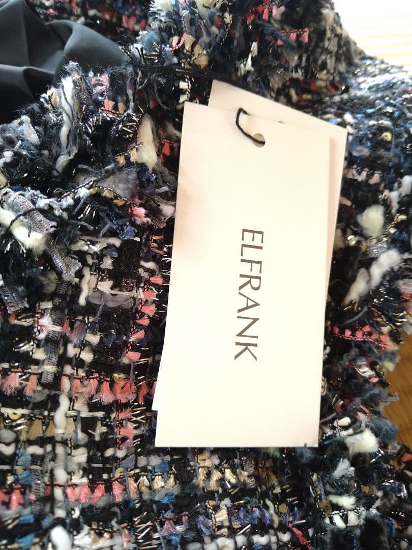 ELFRANK◇エルフランク《2024AW》ミックスツイードフリンジジレ　ベスト