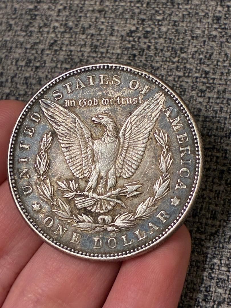 モルガンダラー　1ドル銀貨　貿易銀　1886年　本物保証