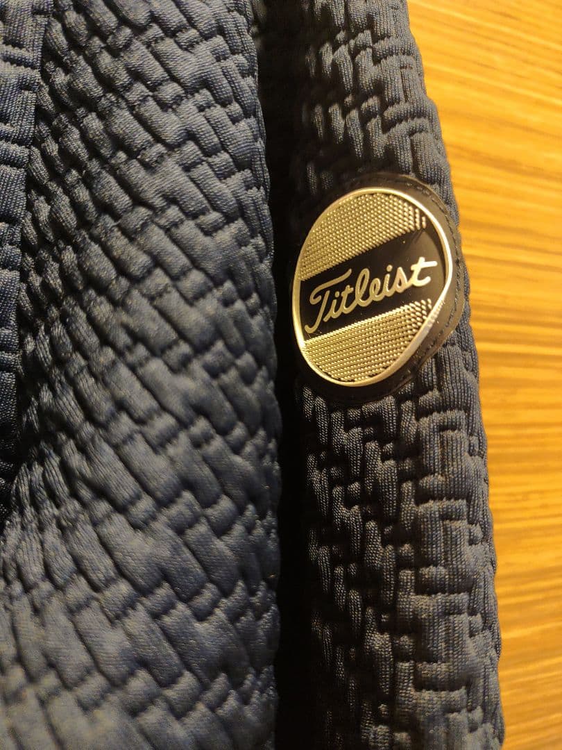 【未使用】Titleist ゴルフウェア モックネック長袖 メンズL ネイビー