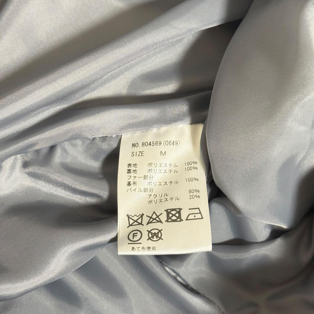 美品✨CECILMcBEE ベルテッドケープコート ポンチョ ファー M