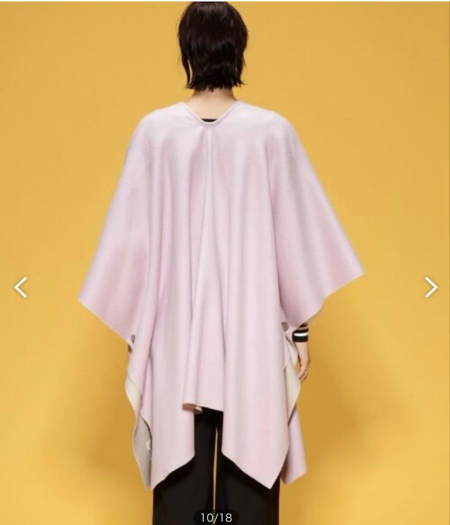 GRACE CONTINENTAL ファーポケットストール　ウール　ケープコート