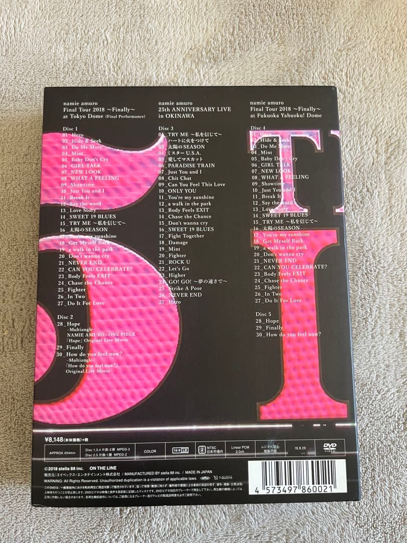 初回盤 安室奈美恵 Final Tour 2018 Finally 5DVD
