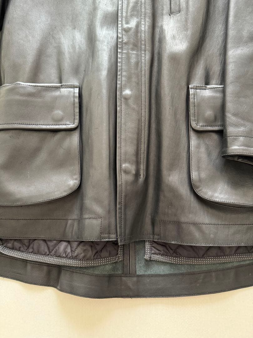 ジャケット・アウター Porter Classic HORSE LEATHER HOOD COAT