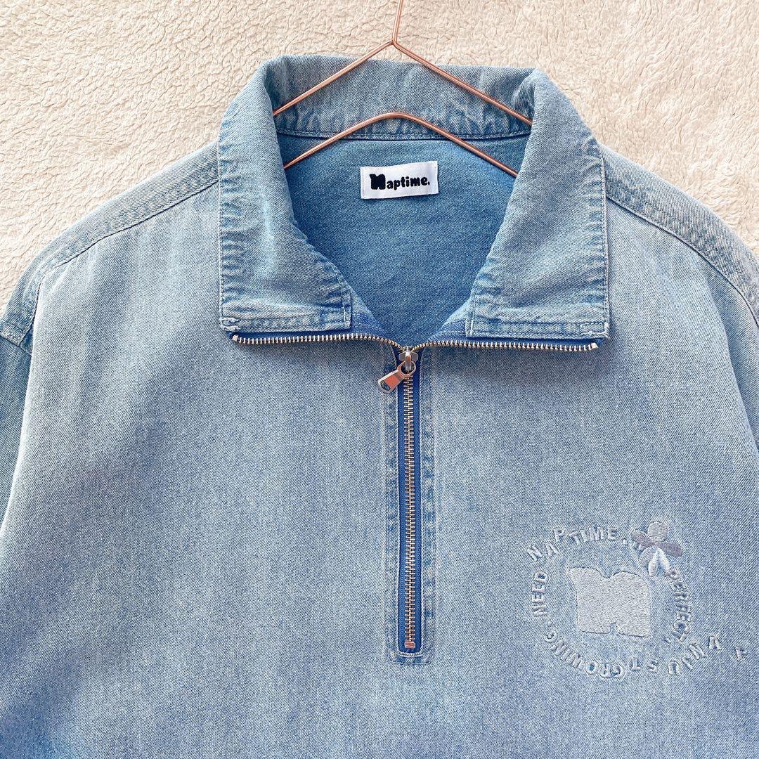 【Naptime.】美品　ナップタイム　デニムプルオーバージャケット　M