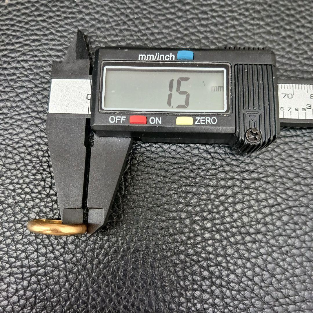 (B022402) K18 YG リング 指輪 かまぼこ 約8-9号