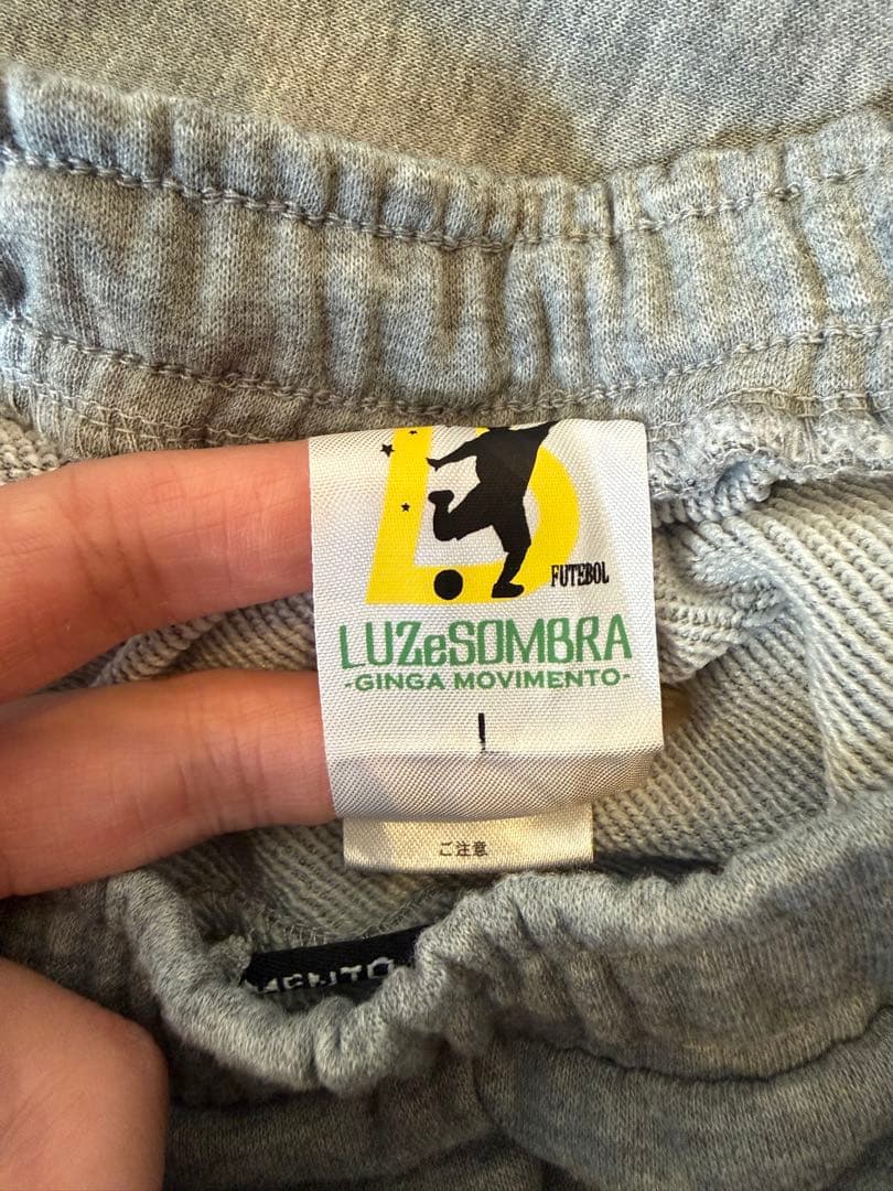 【美品】LUZeSOMBRAジャージセット グレー・ブラック／上:M、下:L