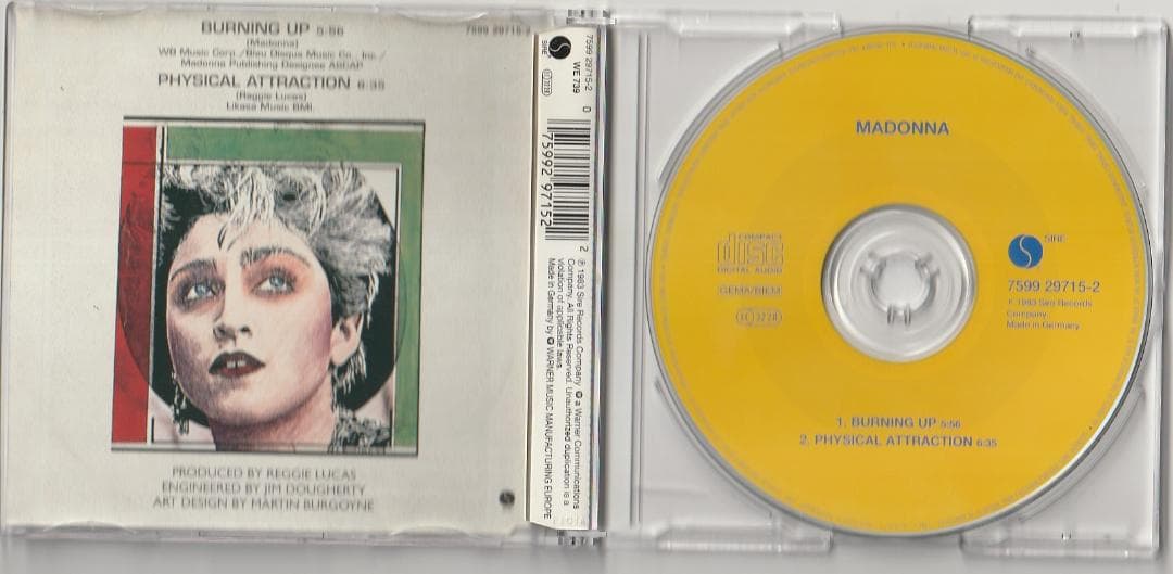 MADONNA　マドンナ　Burning Up　ドイツ盤 CDシングル