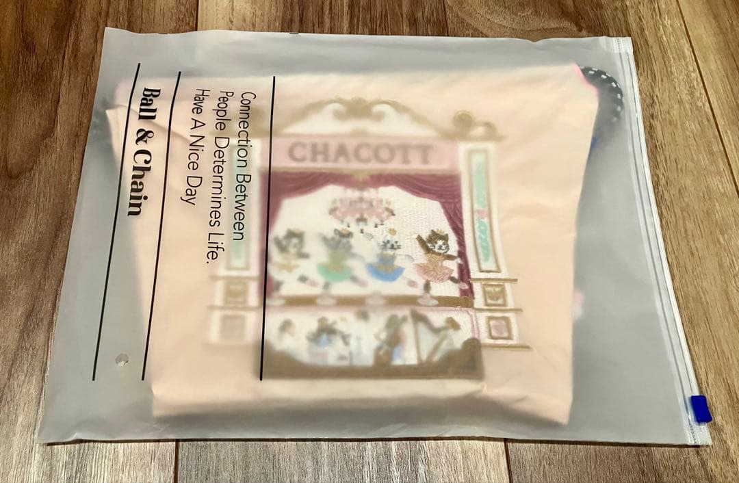 新作　チャコット　Ball&Chain Cat ピンク　猫　ポーチ