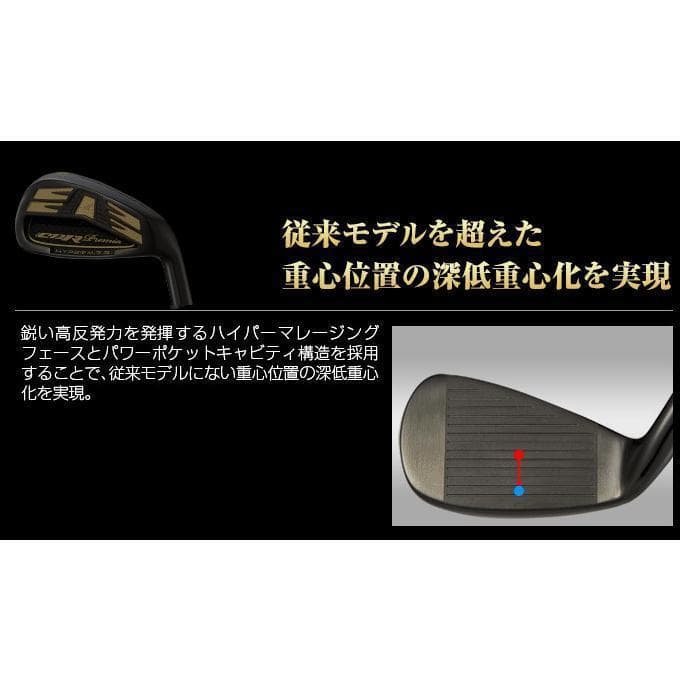 新品 2番手上の飛び 高反発CBRブラックプレミア アイアン ヘッドのみ ６個