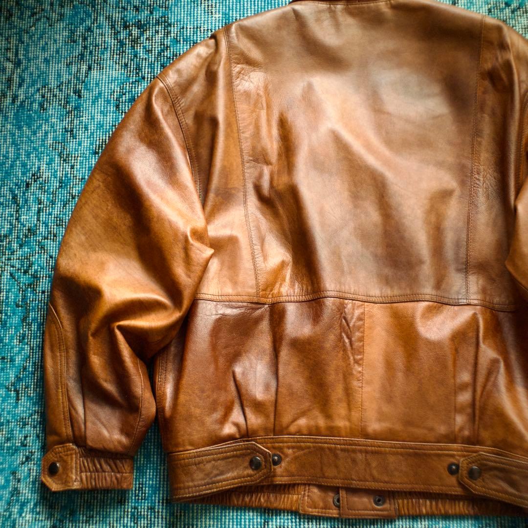 ジャケット・アウター 70s 80s EURO tirolean design leather JKT