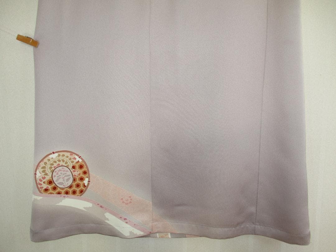 L～2Ｌサイズ　訪問着からの着物リメイクドレスです　着丈１１８cm