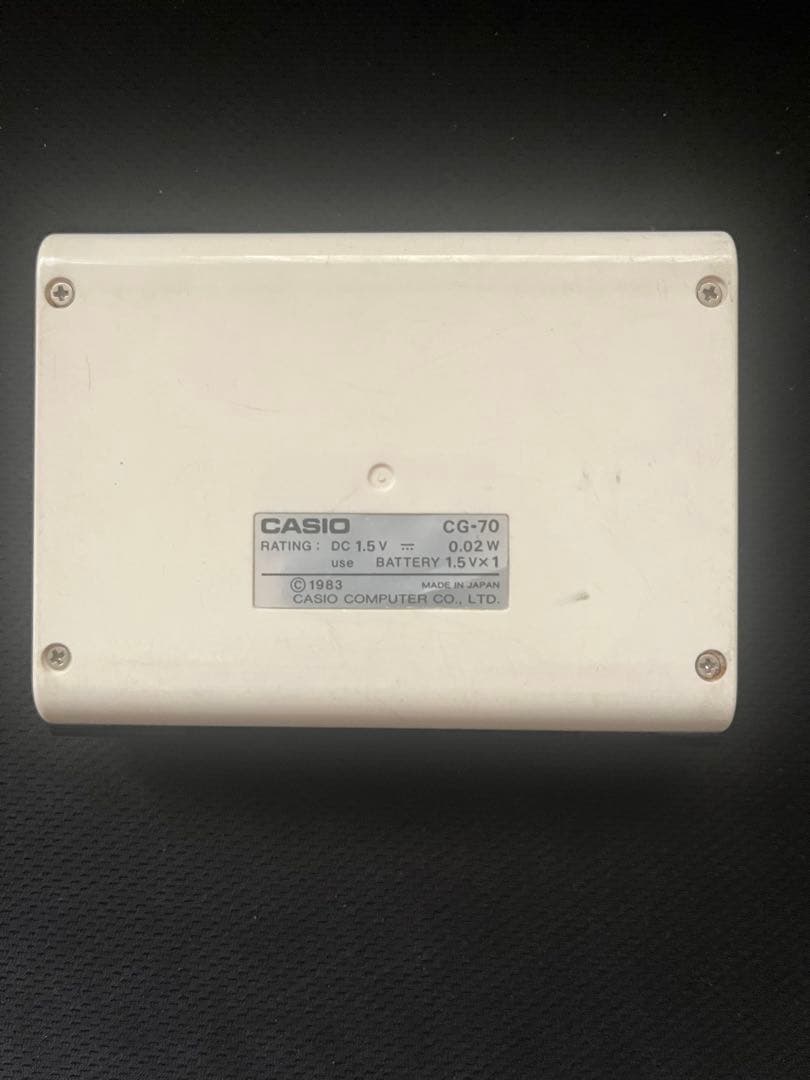 CASIO CG-70 SHUTTLE BOMBER ゲーム＆ラジオ動作確認済