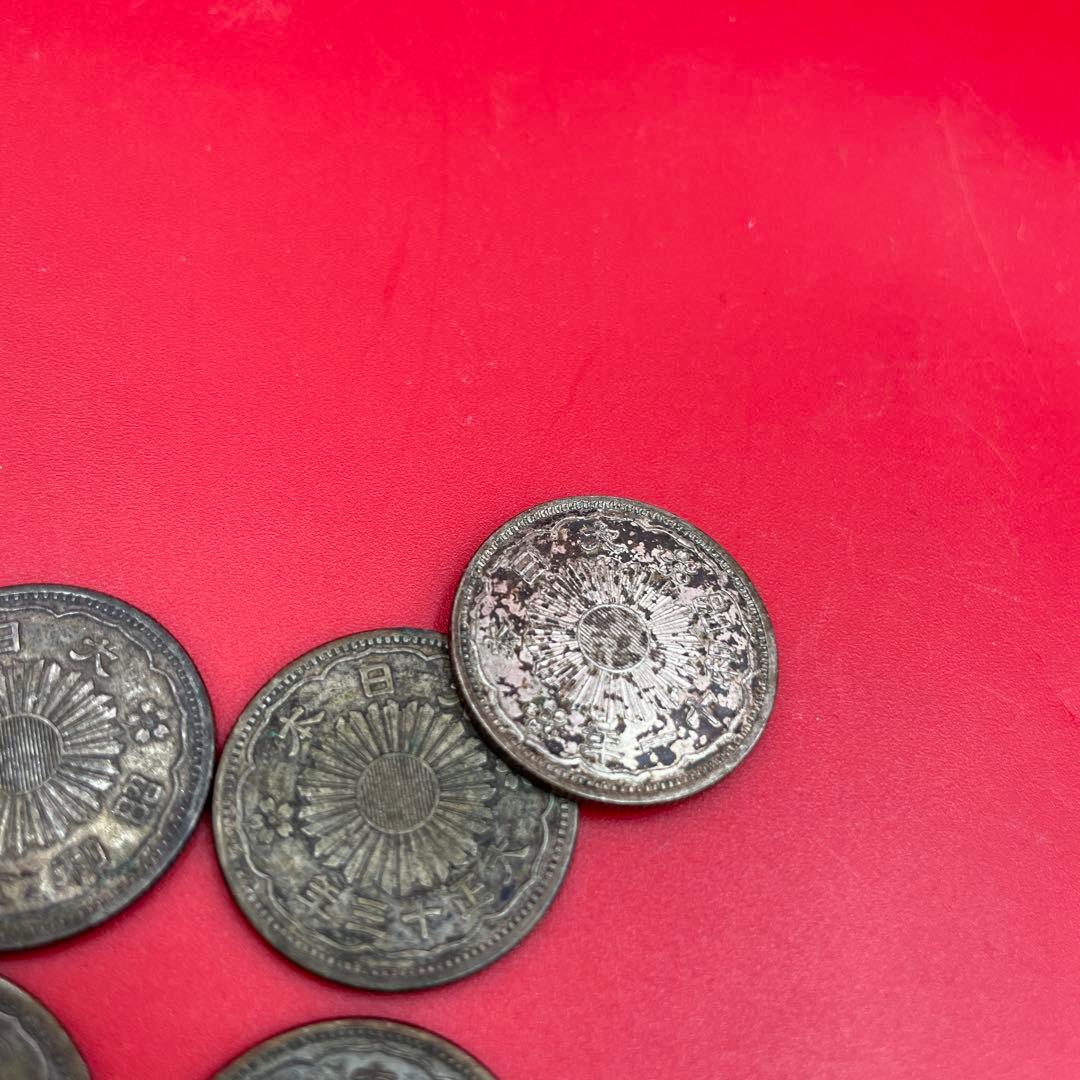 A*9様 【準特年・昭和6年】小型50銭銀貨 鳳凰50銭銀貨 小丸 7枚