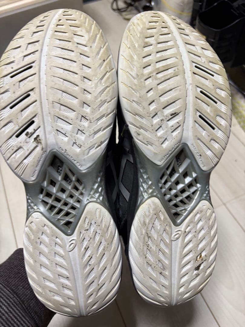 ASICS バレーボールシューズ ブラック/グレー/ライム　27.0