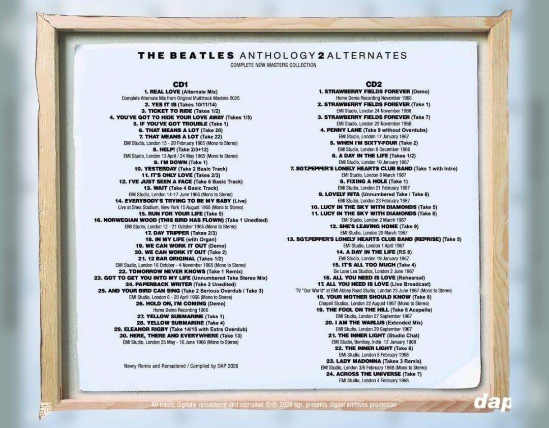 BEATLES / ANTHOLOGY ALTERNATES 1-4 セット
