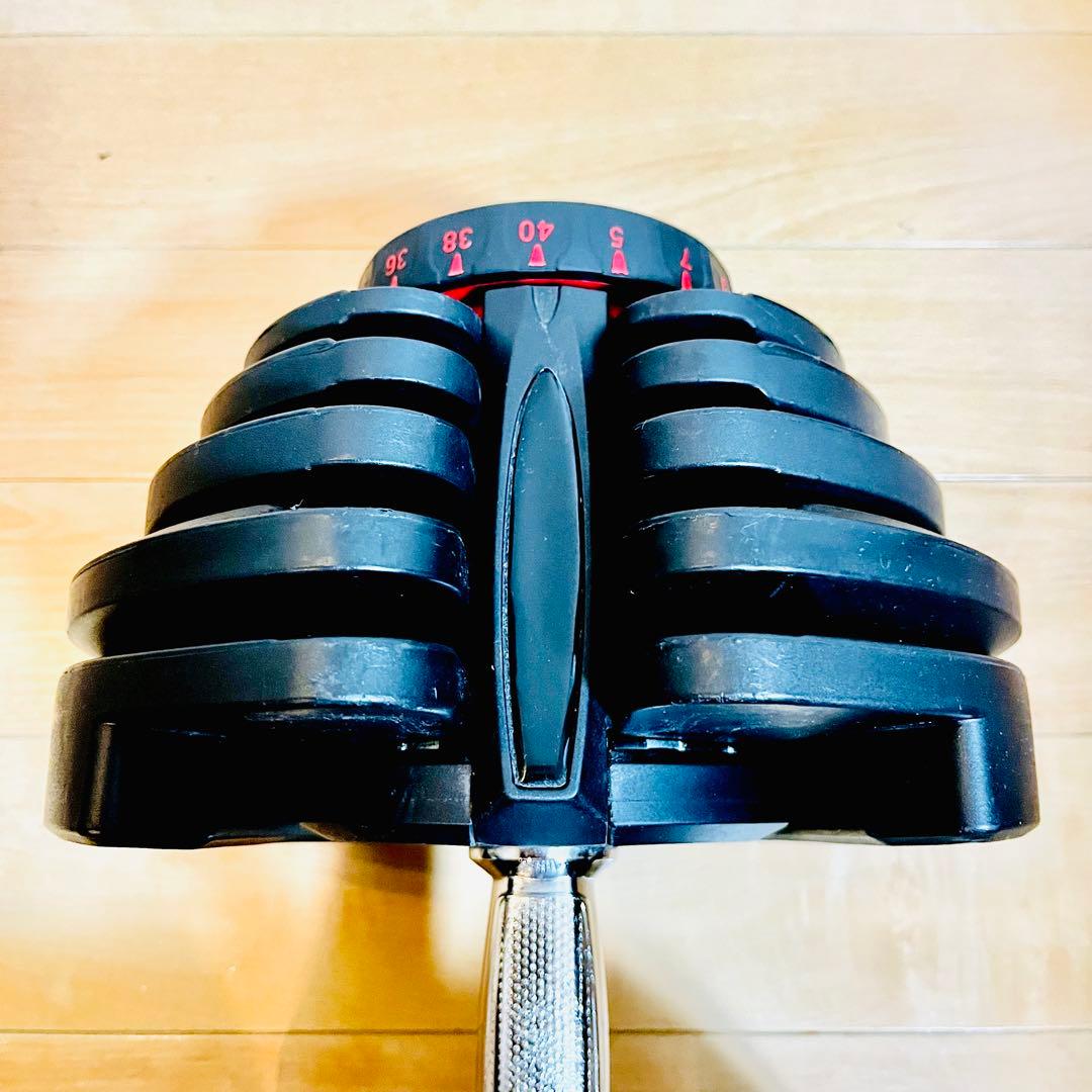 【極美品①】 可変式ダンベル 40kg 17段階調整 ダイヤル式 BARWING