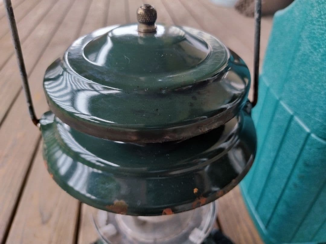 Coleman コールマン ランタン A288 アメリカ製 GREEN 錆有り