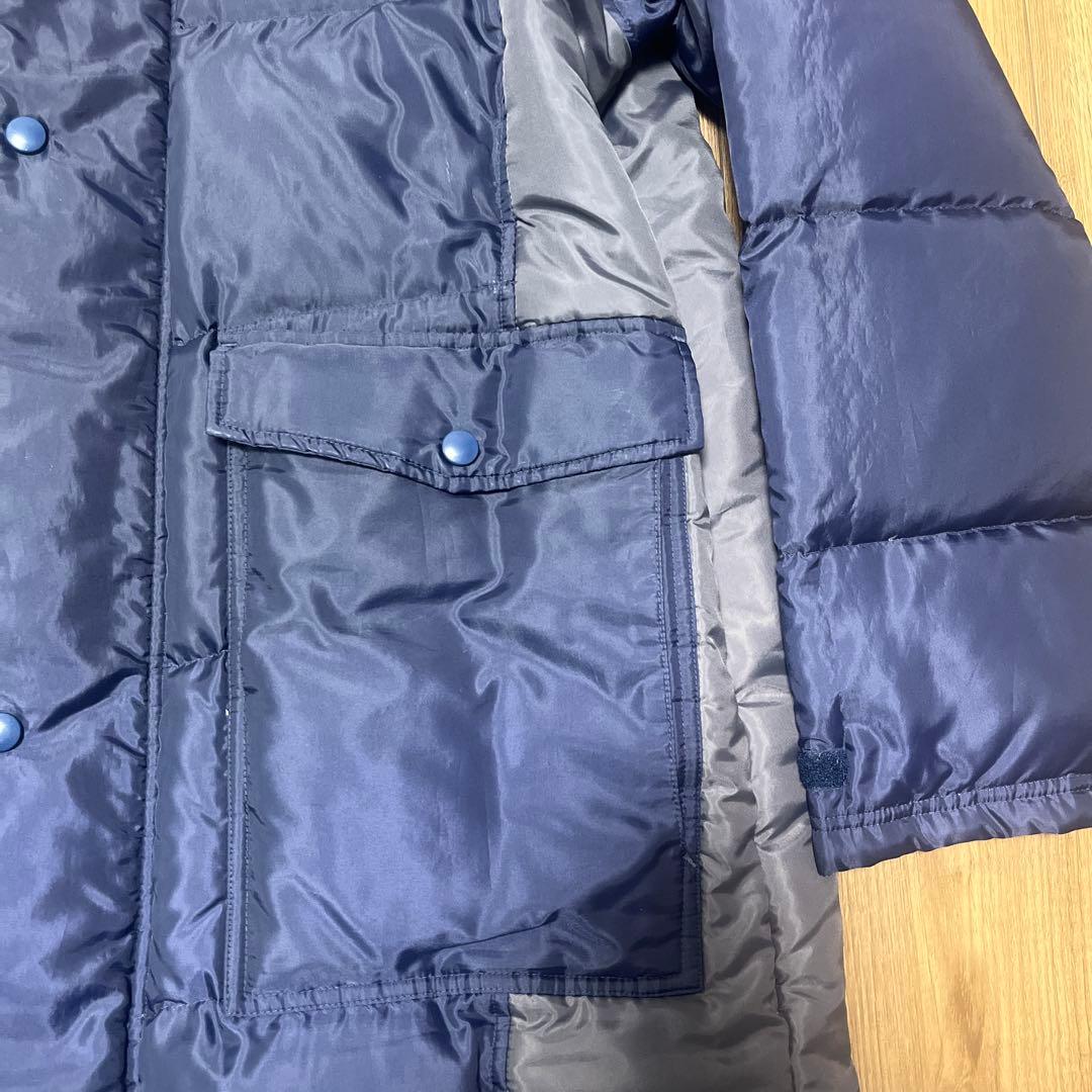 Mizuno ネイビー ダウンベンチコート Sサイズ　ダウン＆フェザー　ミズノ