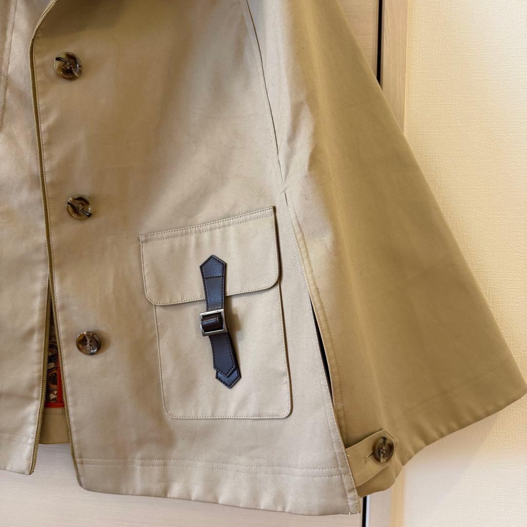 SCAPA/スキャパ ポンチョ ジャケット ベージュ 38 Mサイズ 約6万円
