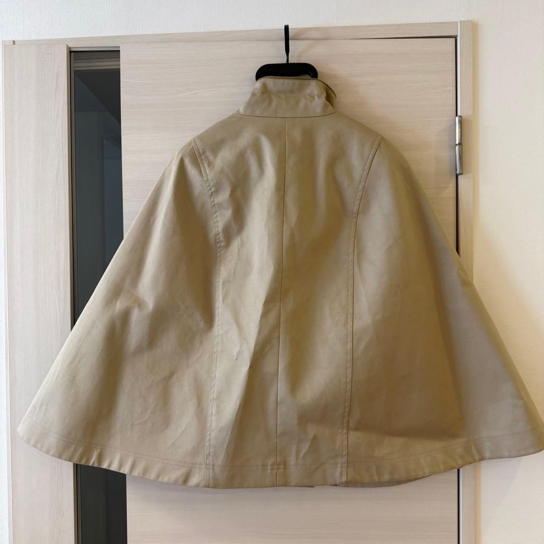 SCAPA/スキャパ ポンチョ ジャケット ベージュ 38 Mサイズ 約6万円