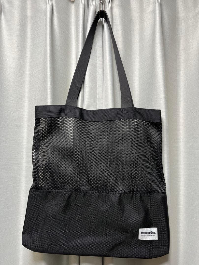 NEIGHBORHOOD メッシュトートバッグ ブラック