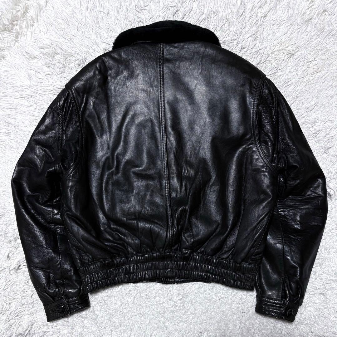 ジャケット・アウター 00s vintage g1 flight jacket black y2k