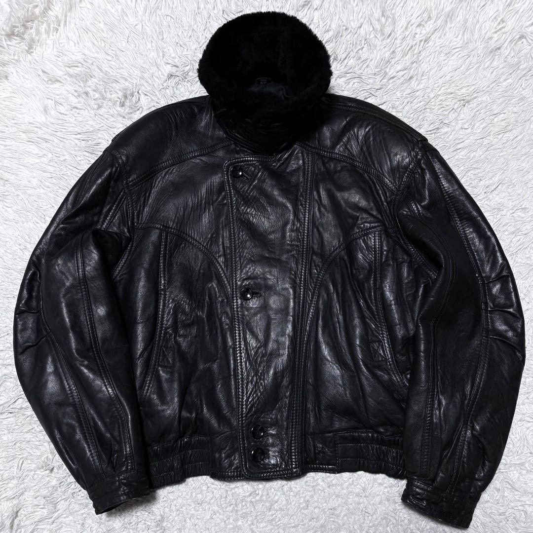 ジャケット・アウター 00s vintage g1 flight jacket black y2k