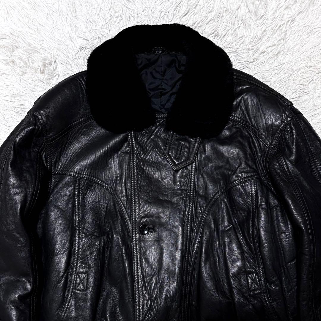 ジャケット・アウター 00s vintage g1 flight jacket black y2k