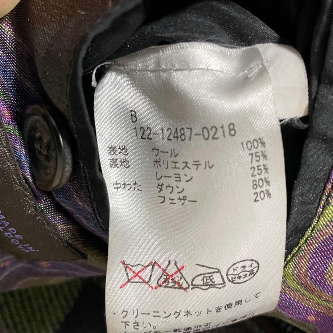 矢*治様 ETRO エトロ 2WAYウールダウンベスト 3L フード ペイズリー