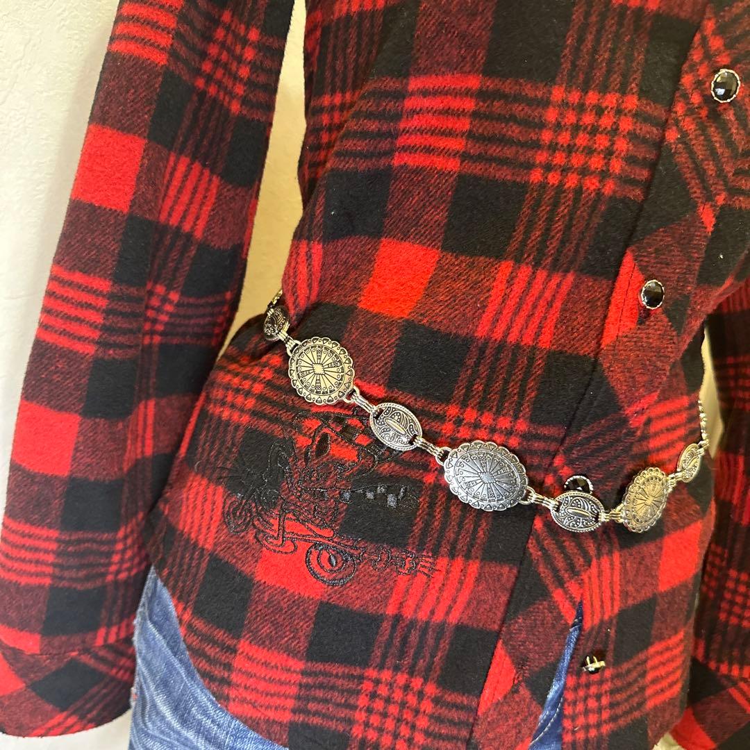 トップス Ed Hardy archive tattodesign check shirt