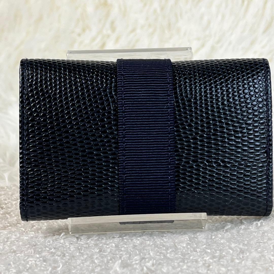 新品未使用　Salvatore Ferragamo 6連キーケース　ヴァラリボン