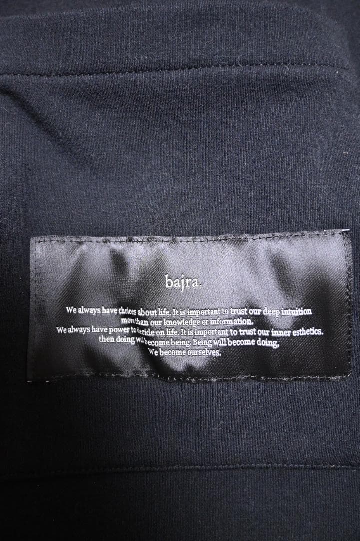 bajra バジュラ スエット素材 ダブルライダースJKT 黒 サイズ1 美品