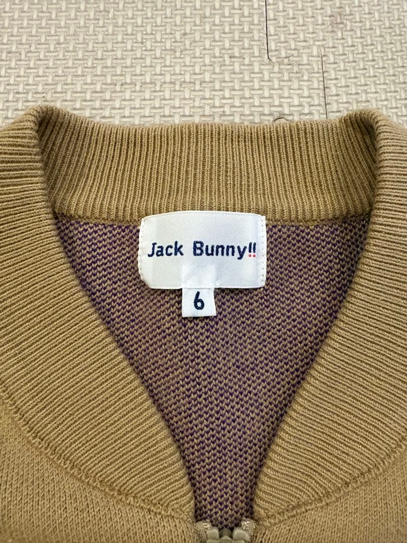 美品Jack Bunny!! セーター ベージュ/パープル サイズ6