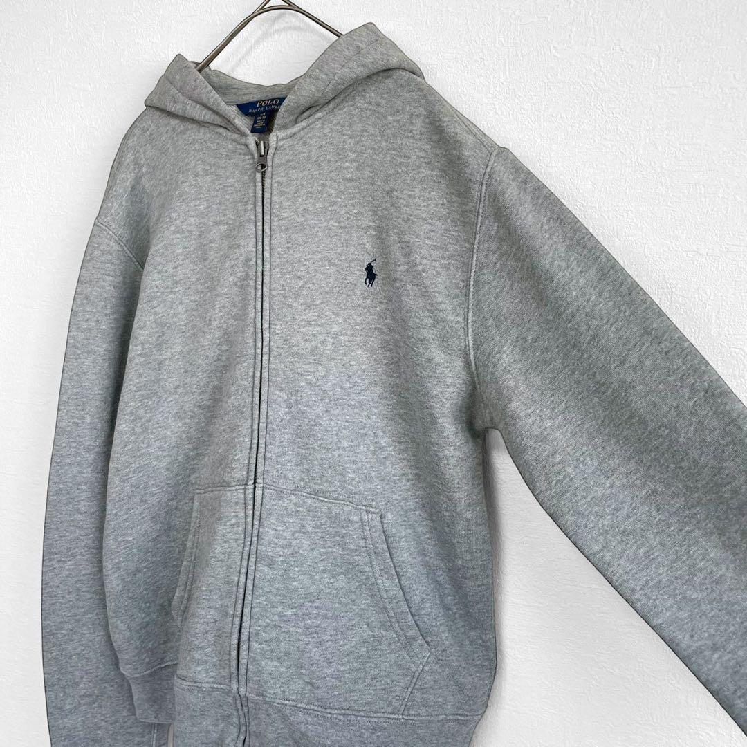 ポロラルフローレンPOLO RALPH LAURENジップアップパーカー　グレー