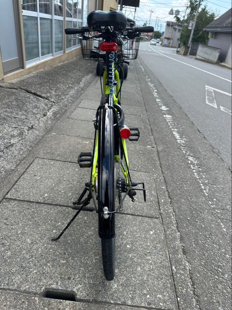 ブリヂストン電動アシスト自転車 ライムグリーン