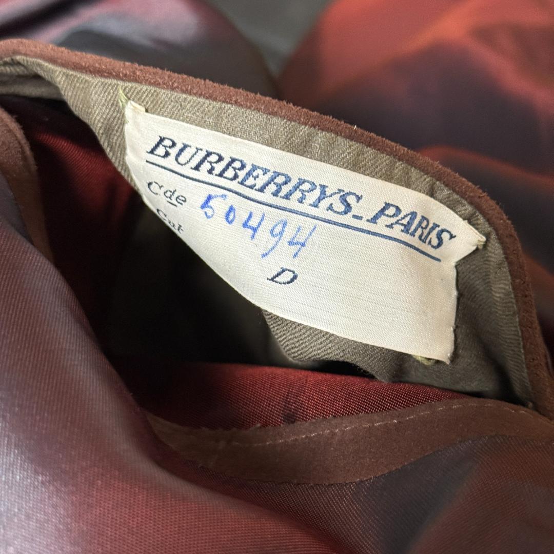 40-50s BURBERRYS PARIS suede jacketフランス製