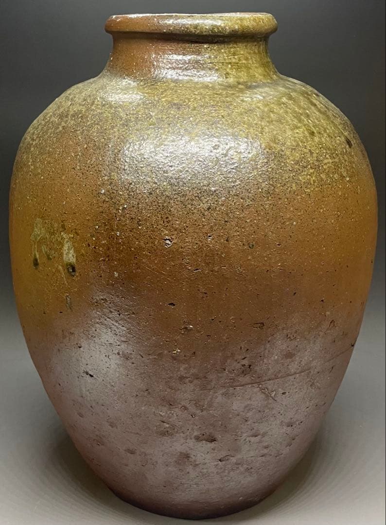 すずめ　古丹波　猫掻き　壺　室町〜桃山時代　36cm 　t148