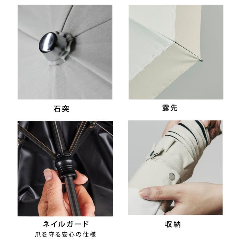 【未使用】COKAGE+ 木手元 50cm 3段折りたたみ傘