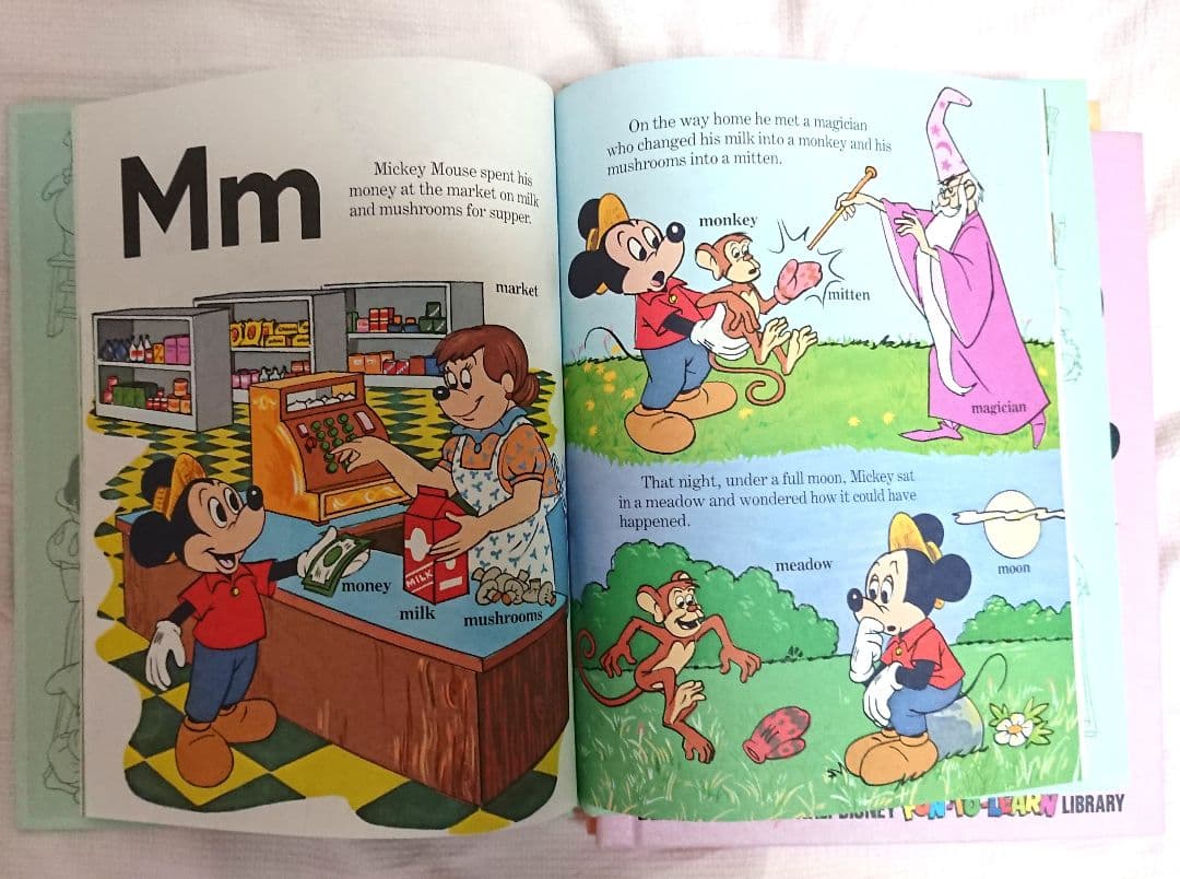 DISNEY FUN TO LEARN LIBRARY トートバッグ付 絵本
