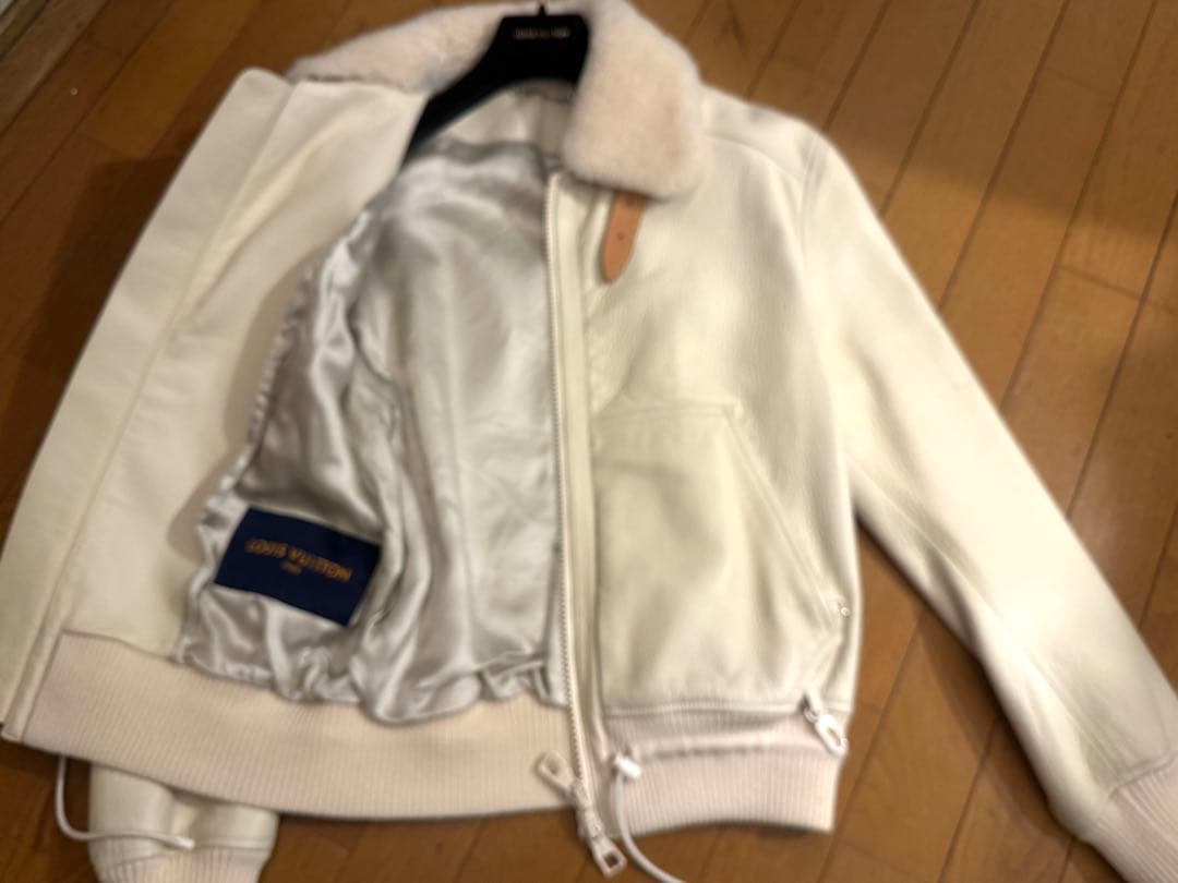 Louis Vuitton レザージャケット44ベージュ