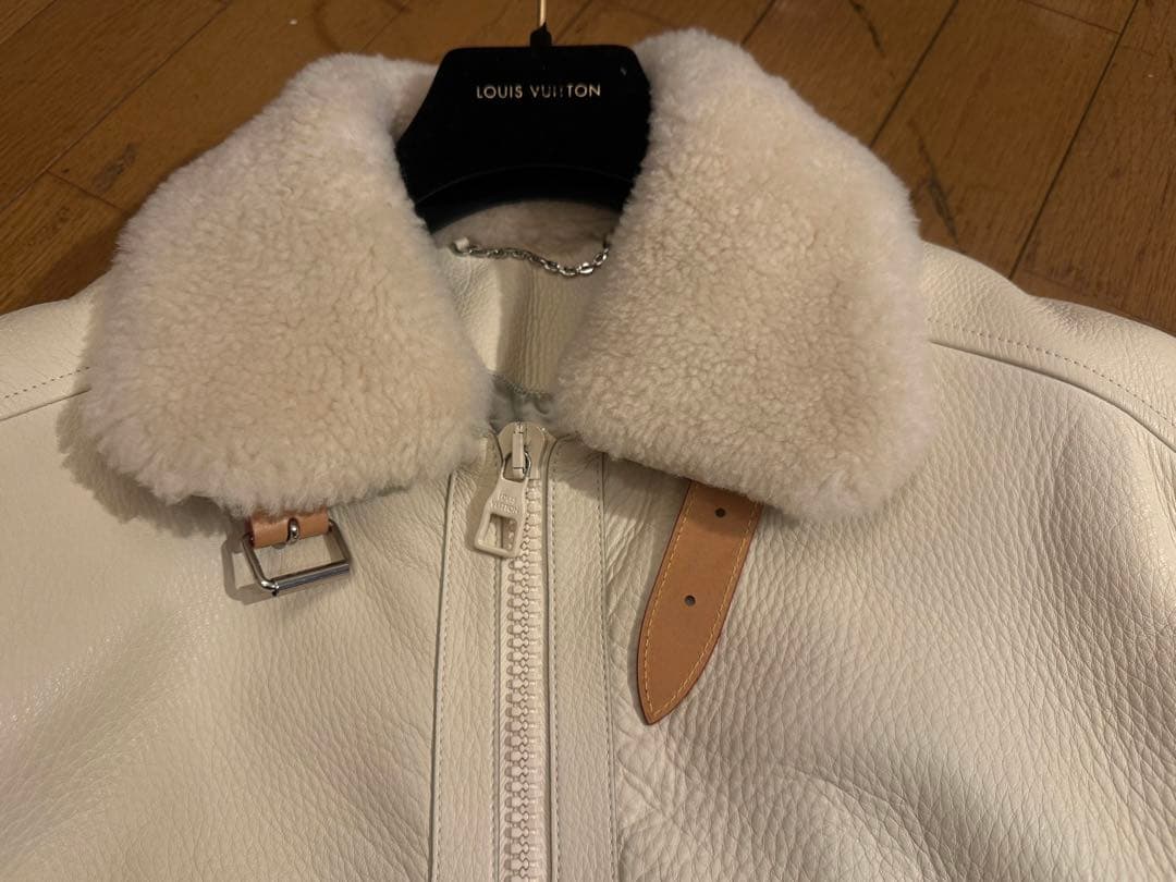 Louis Vuitton レザージャケット44ベージュ