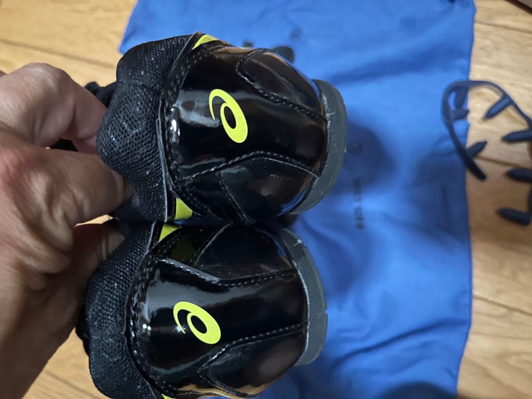 ASICS EFFORT スパイクシューズ ブラック/イエロー