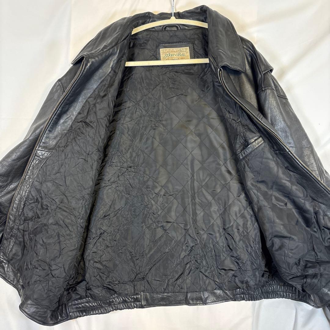ST. JOHN'S BAYセントジョーンズベイビンテージレザージャケットXXL